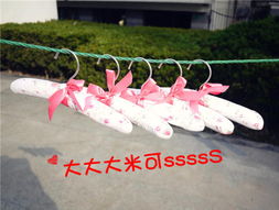 滿(mǎn)50換購(gòu) 單買(mǎi)3元一個(gè) 田園系超嫩寵物小衣架 棉衣架 晾衣架 寵物衣架